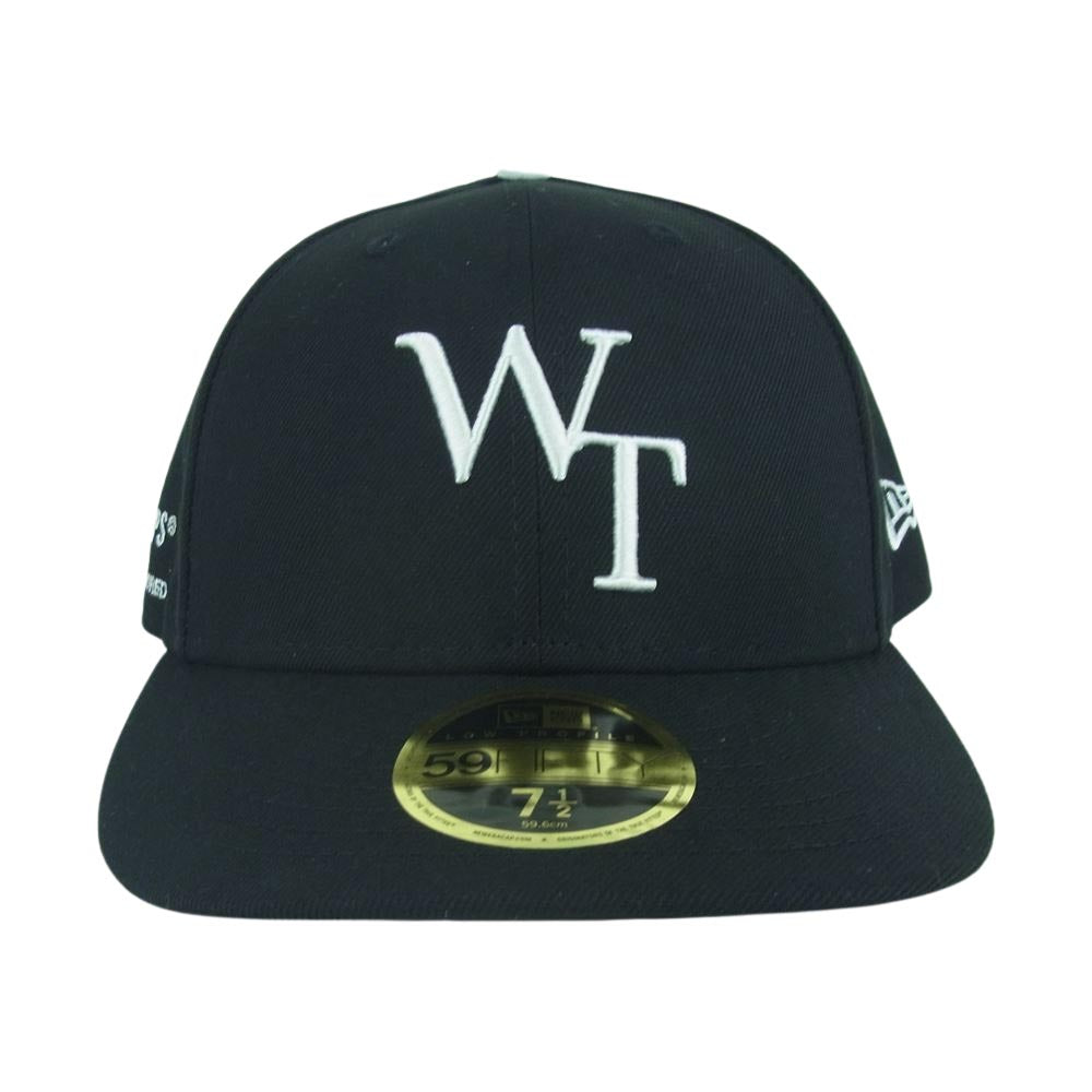 WTAPS ダブルタップス 22AW NEW ERA 59FIFTY LOW PROFILE CAP ニューエラ WTロゴ ベースボール キャップ ブラック系 03【新古品】【未使用】【中古】