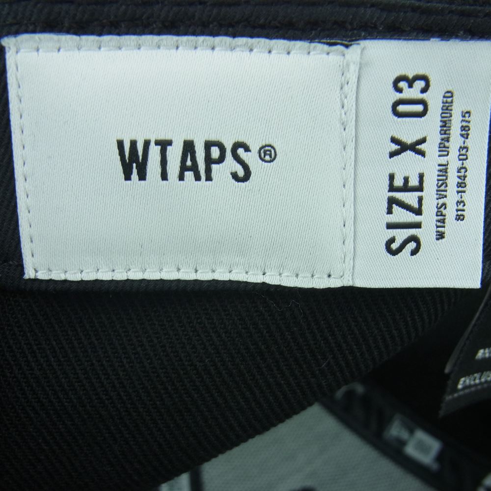 WTAPS ダブルタップス 22AW NEW ERA 59FIFTY LOW PROFILE CAP ニューエラ WTロゴ ベースボール キャップ ブラック系 03【新古品】【未使用】【中古】