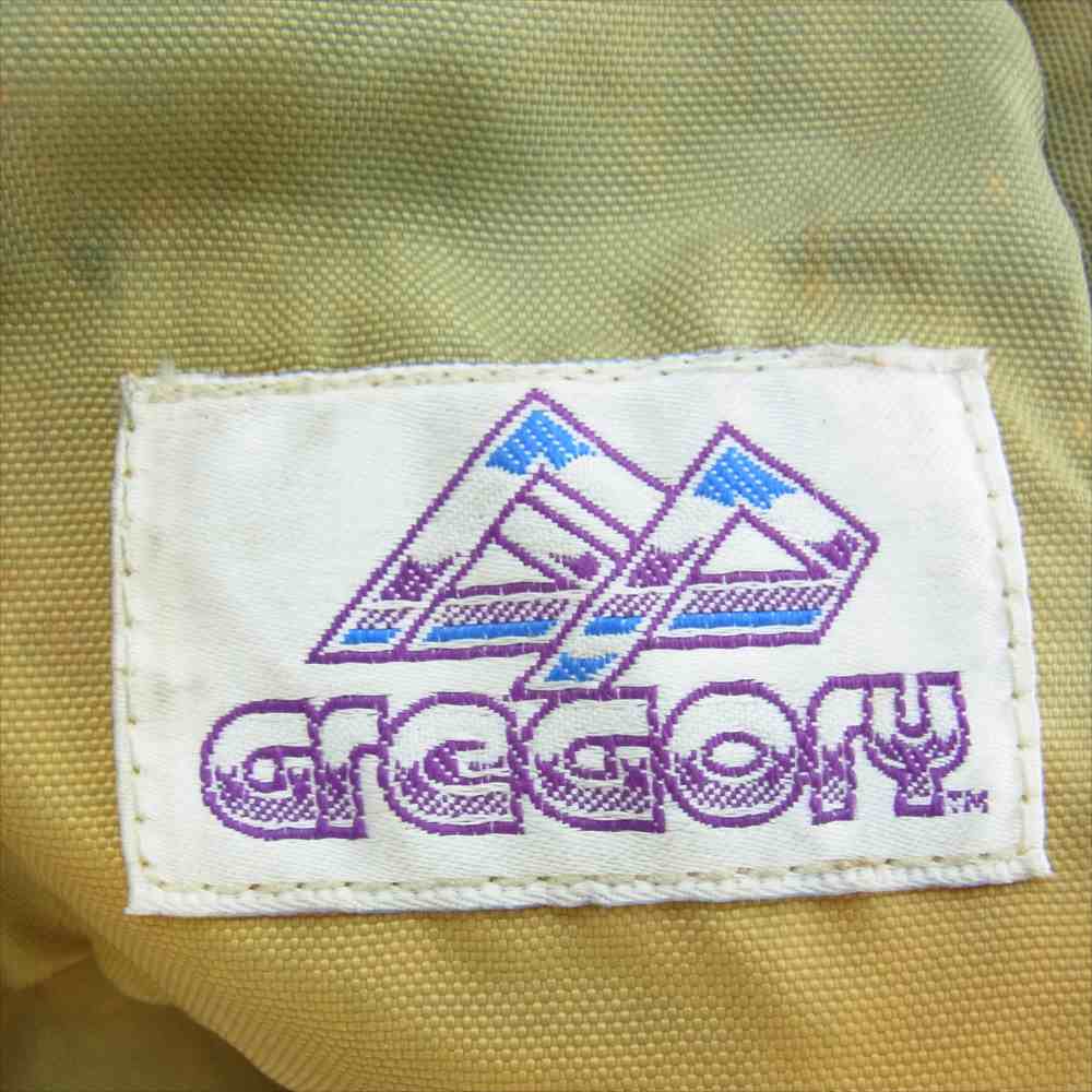 GREGORY グレゴリー 【訳難有】ヴィンテージ 80s 90s 茶タグ アクセサリー 紫タグ 80L リュック バックパック グリーン系【中古】