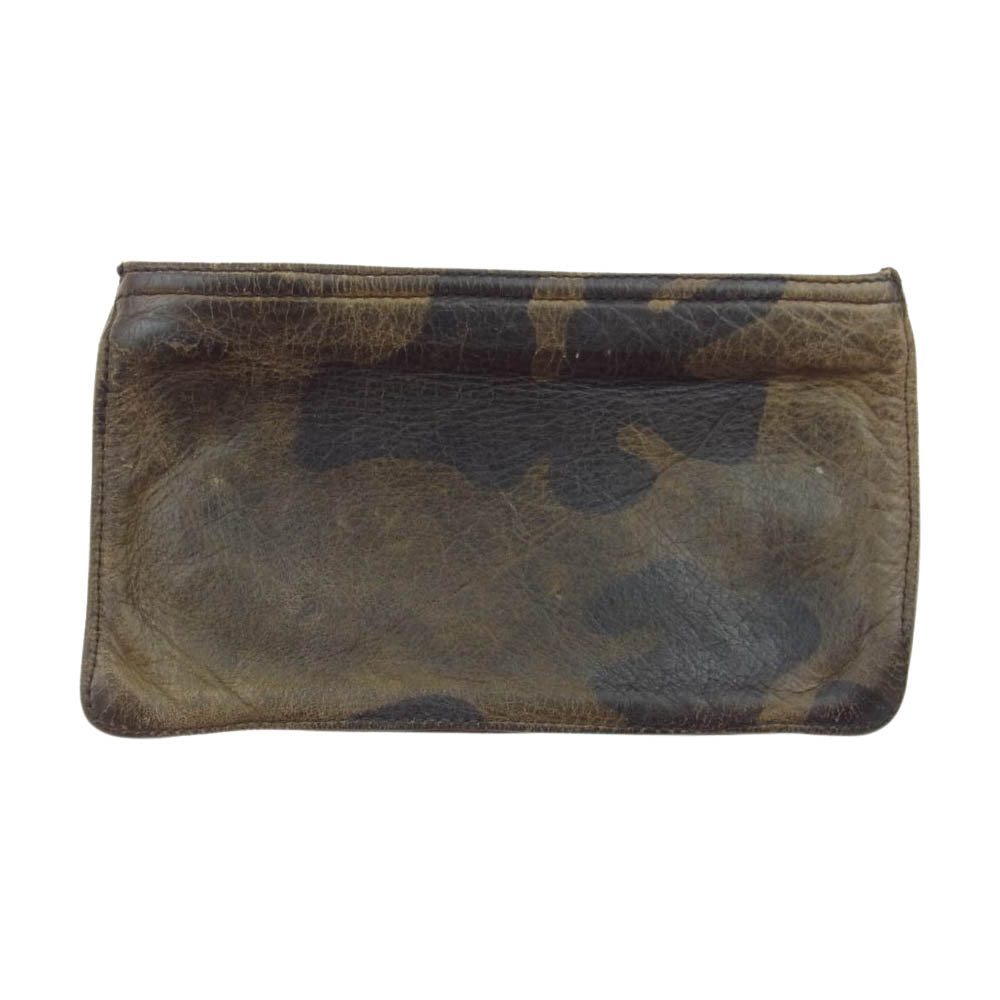 CHROME HEARTS クロムハーツ（原本無） ZPR CHNG PURSE 2 チェンジパース ダガージップ ポーチ カモ カーキ系【中古】