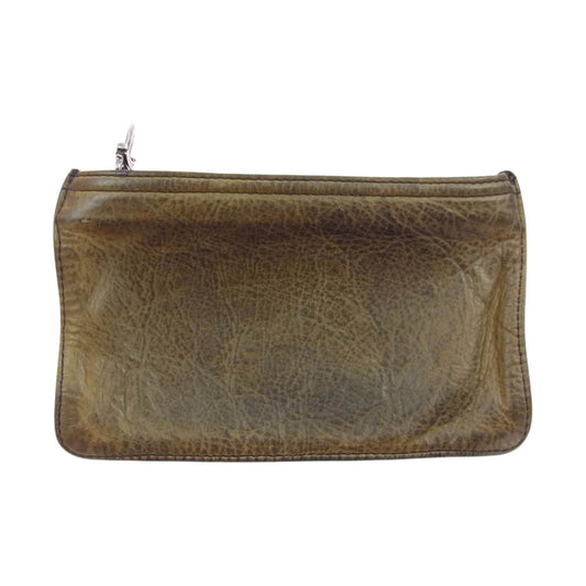CHROME HEARTS クロムハーツ（原本無） ZPR CHNG PURSE 2 チェンジパース ダガージップ ポーチ カモ カーキ系【中古】