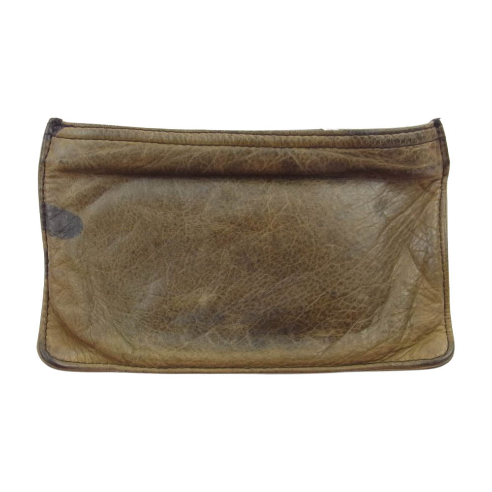 CHROME HEARTS クロムハーツ（原本無） ZPR CHNG PURSE 2 チェンジパース ダガージップ ポーチ カモ カーキ系【中古】
