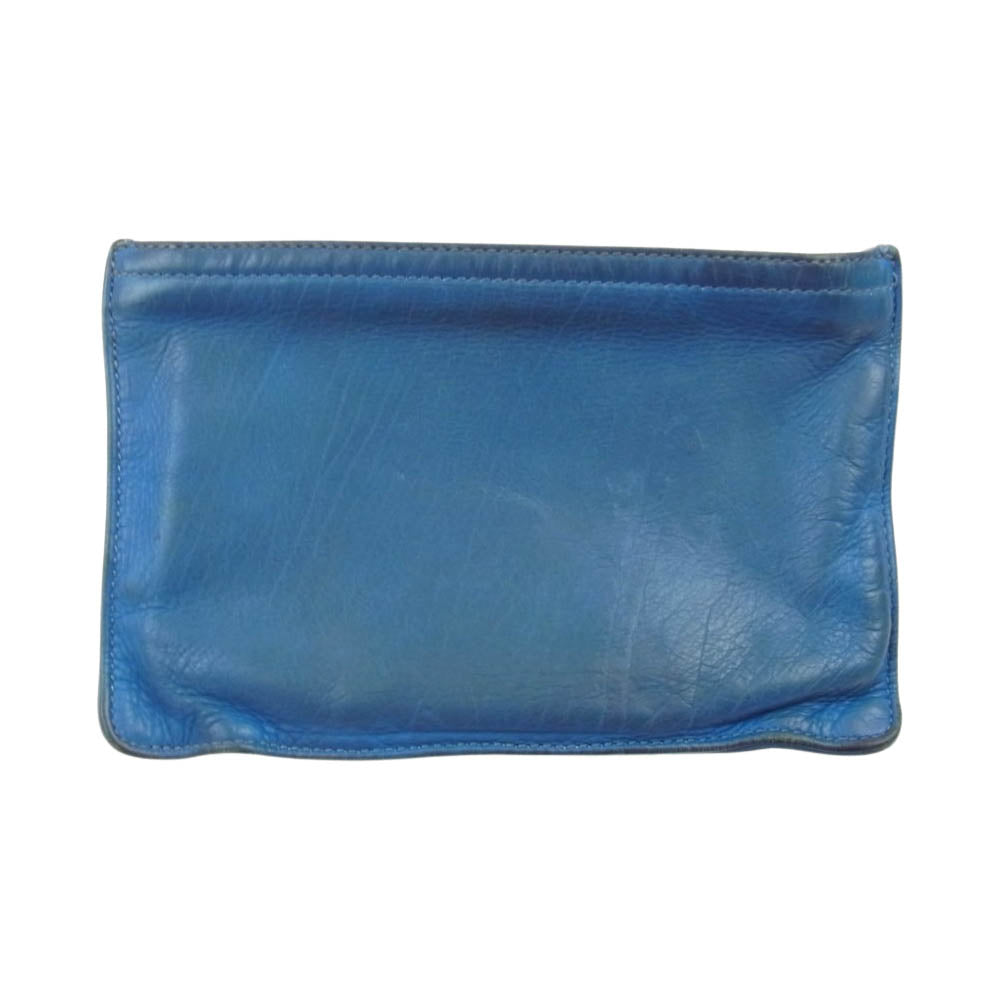 CHROME HEARTS クロムハーツ（原本無） ZPR CHNG PURSE #2 チェンジパース ダガージップ ポーチ ブルー ブルー系【中古】
