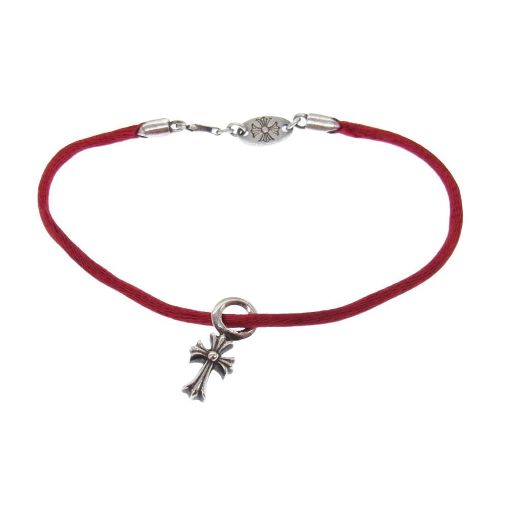 CHROME HEARTS クロムハーツ（原本無） KZ ケーゼット CHクロス スタック シルク ブレスレット シルバー系【中古】