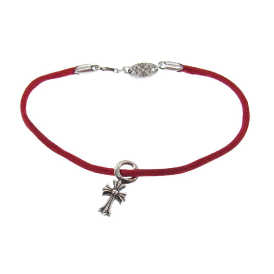 CHROME HEARTS クロムハーツ（原本無） KZ ケーゼット CHクロス スタック シルク ブレスレット シルバー系【中古】