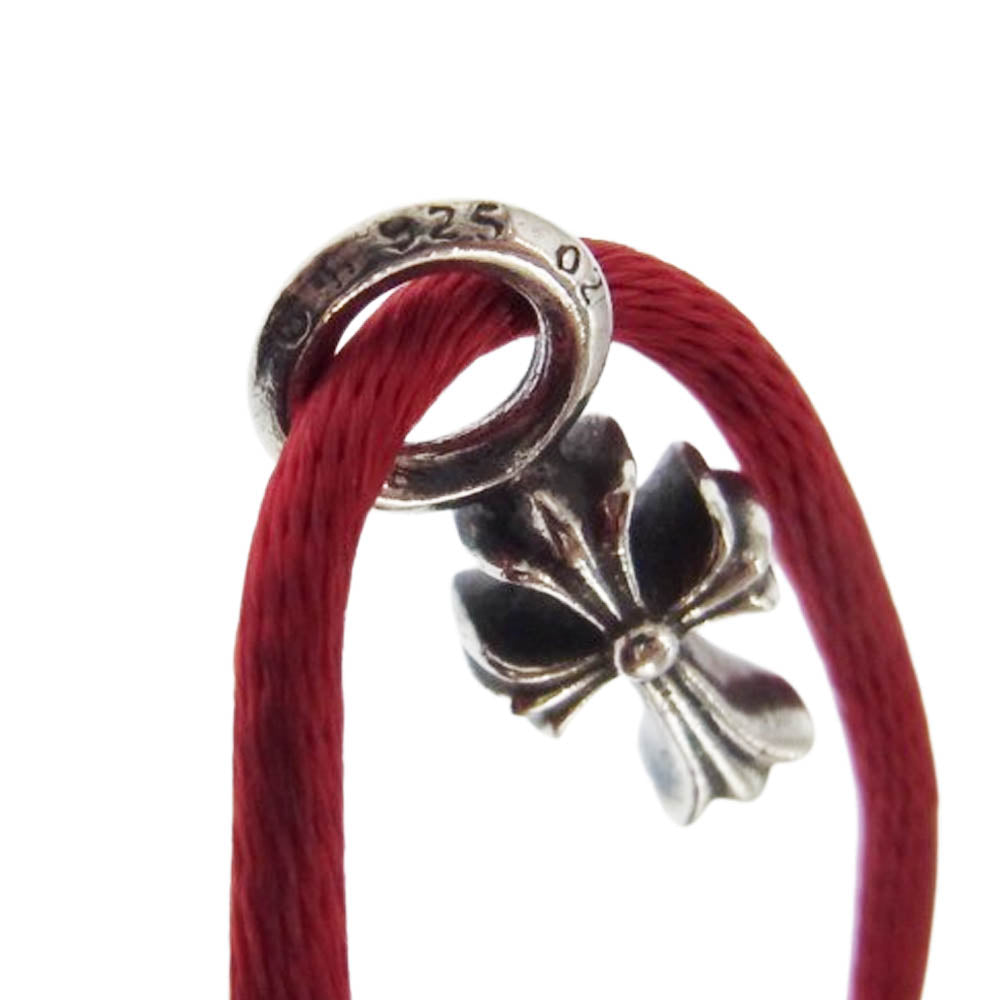 CHROME HEARTS クロムハーツ（原本無） KZ ケーゼット CHクロス スタック シルク ブレスレット シルバー系【中古】