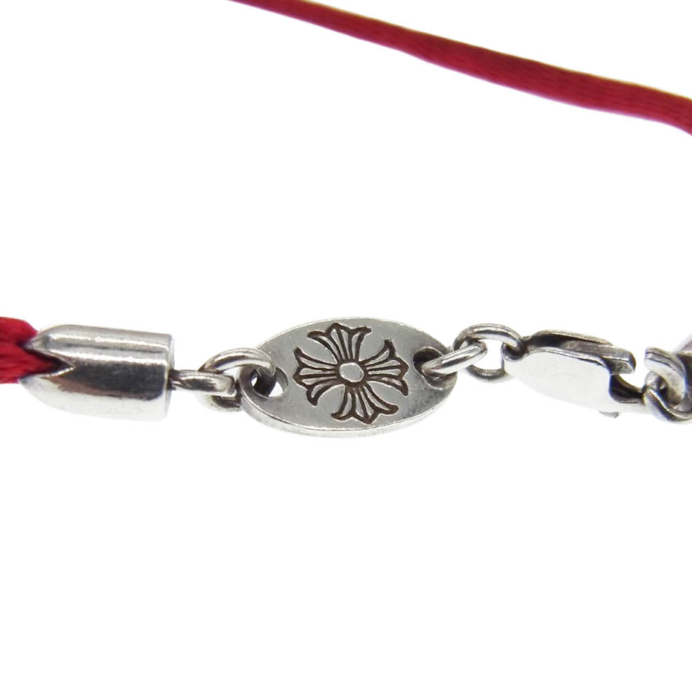 CHROME HEARTS クロムハーツ（原本無） KZ ケーゼット CHクロス スタック シルク ブレスレット シルバー系【中古】