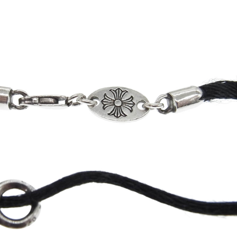 CHROME HEARTS クロムハーツ（原本無） KZ ケーゼット ダガー スタック シルク ブレスレット ブラック系 シルバー系【中古】