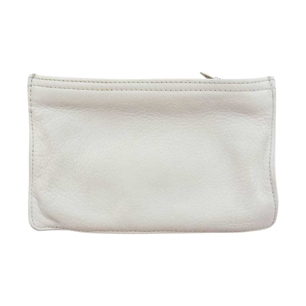 CHROME HEARTS クロムハーツ（原本無） ZPR CHNG PURSE #2 チェンジパース ダガージップ ポーチ ホワイト ホワイト系【中古】