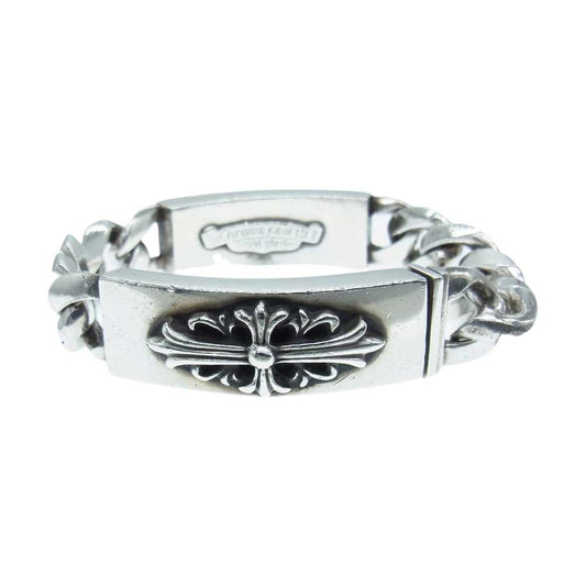 CHROME HEARTS クロムハーツ（原本無） オールド ID DBL FLRL DGGR ダブル ID フローラル ダガー ブレスレット シルバー系【中古】