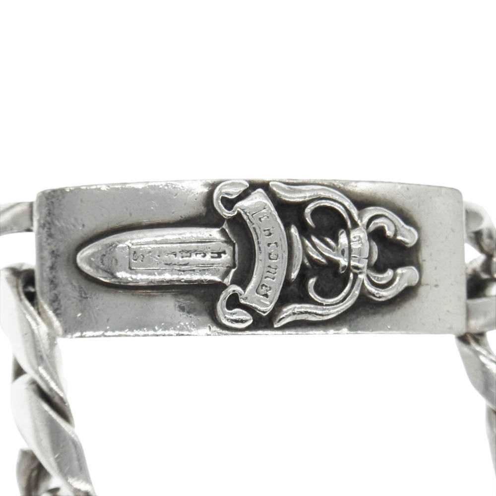 CHROME HEARTS クロムハーツ（原本無） オールド ID DBL FLRL DGGR ダブル ID フローラル ダガー ブレスレット シルバー系【中古】