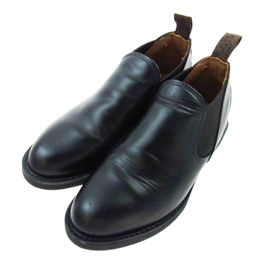 RED WING レッドウィング 9198 Postman Romeo Shoes ポストマン ロメオ サイドゴア ブーツ シューズ ブラック系 25.5cm【中古】