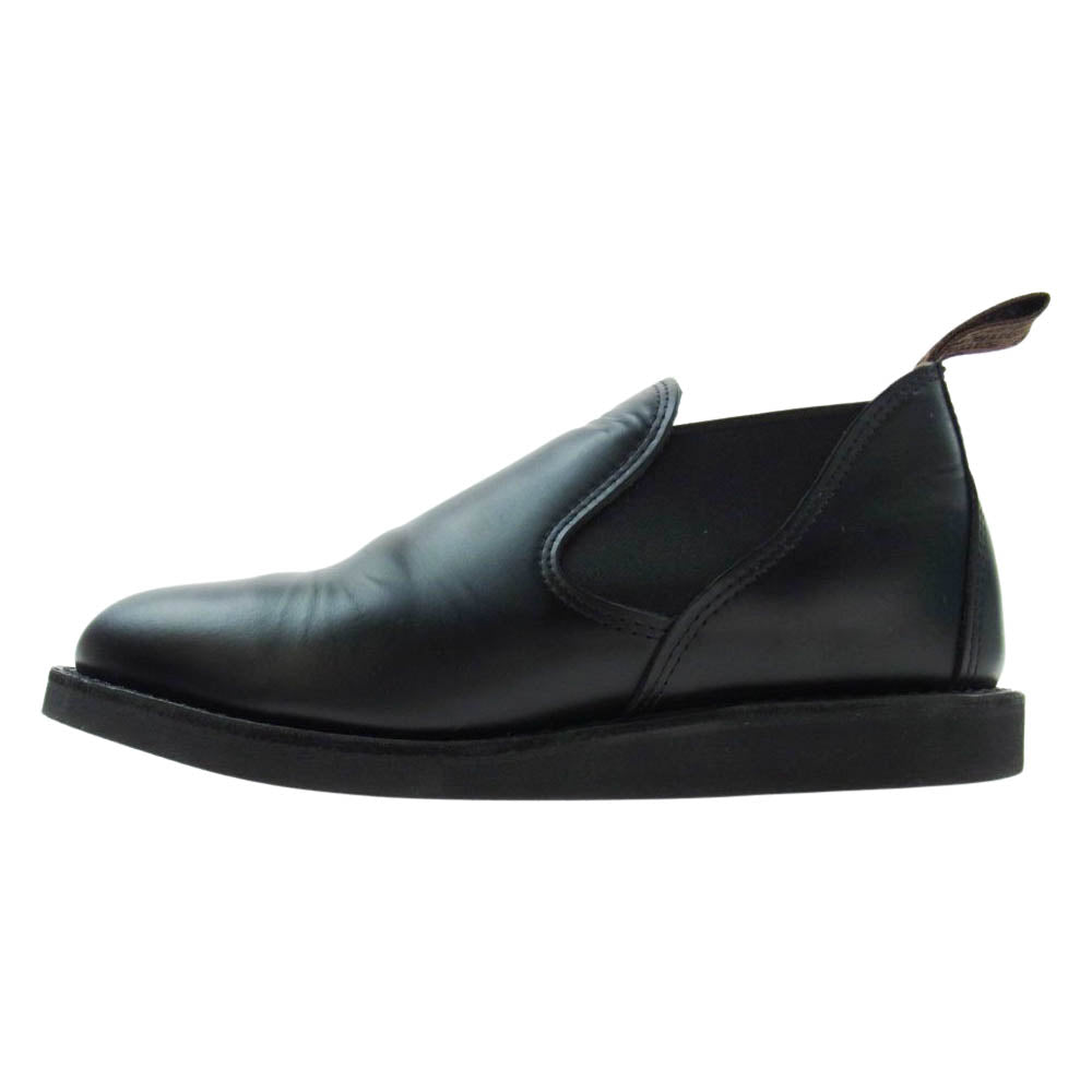 RED WING レッドウィング 9198 Postman Romeo Shoes ポストマン ロメオ サイドゴア ブーツ シューズ ブラック系 25.5cm【中古】