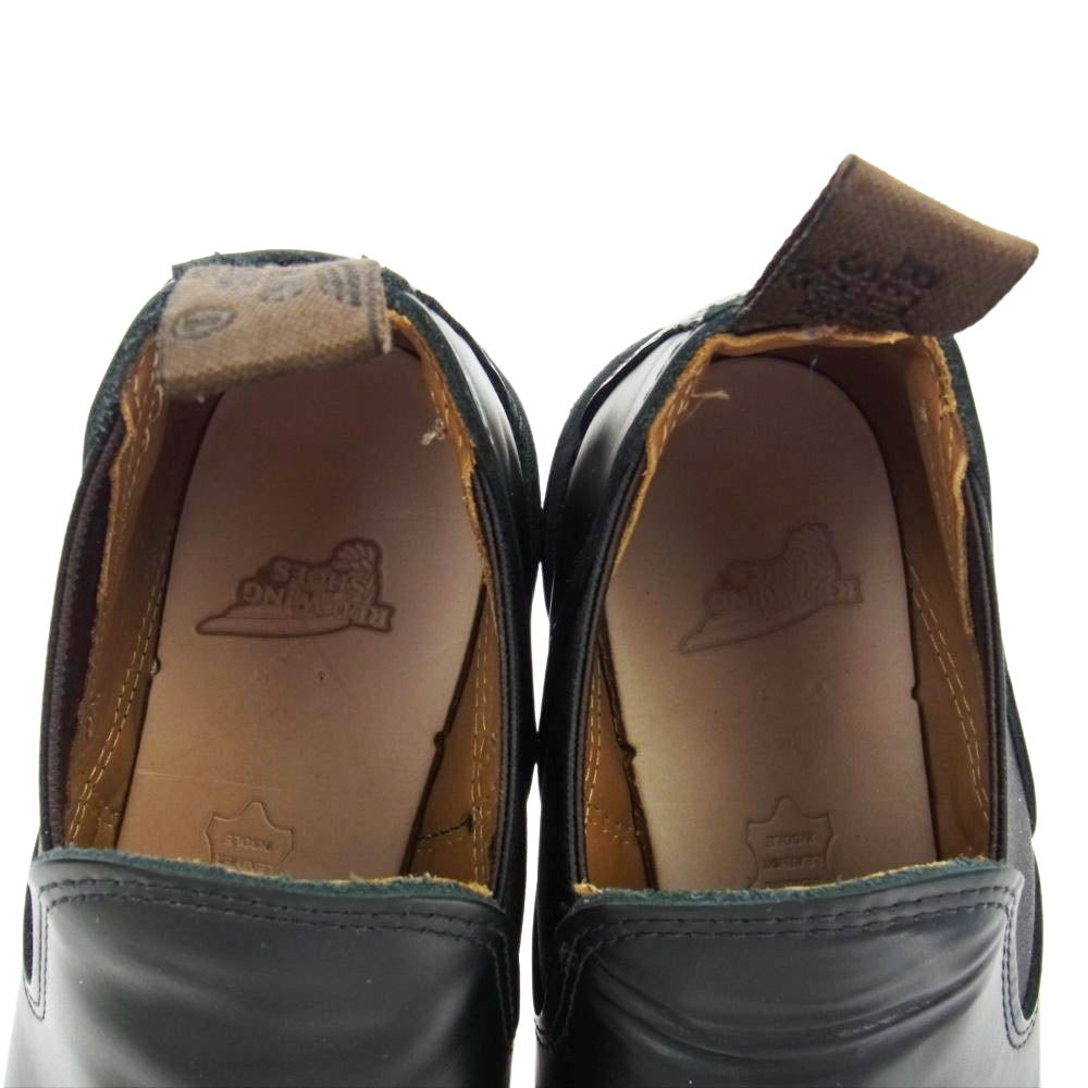 RED WING レッドウィング 9198 Postman Romeo Shoes ポストマン ロメオ サイドゴア ブーツ シューズ ブラック系 25.5cm【中古】