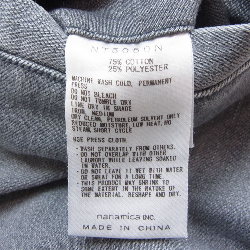 THE NORTH FACE ノースフェイス NT5050N Webbing Belt Denim Pants ウェビングベルト デニム パンツ  グレー系 30【中古】