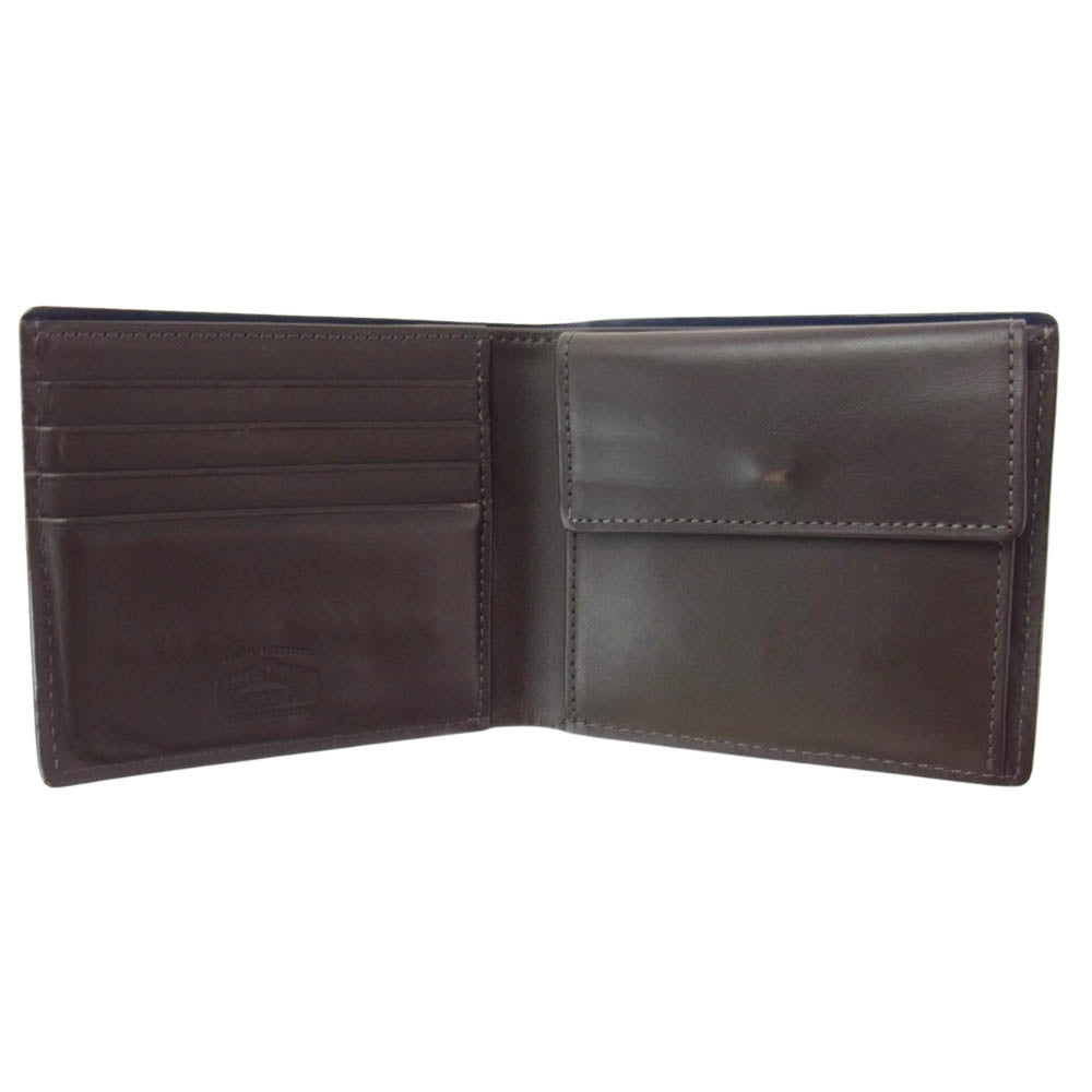 COCOMEISTER ココマイスター PONTE MATTONE DIMIDIUM ポンテマットーネ ディー ミディウム 二つ折り 財布 ブラウン系【中古】