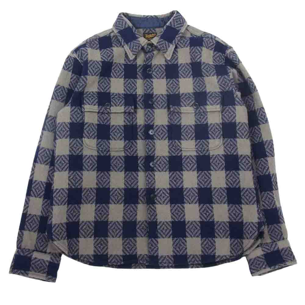 TENDERLOIN テンダーロイン 13AW T-BUFFALO CPO JKT バッファロー チェック シャツ ジャケット グレー系 ネイビー系 M【中古】
