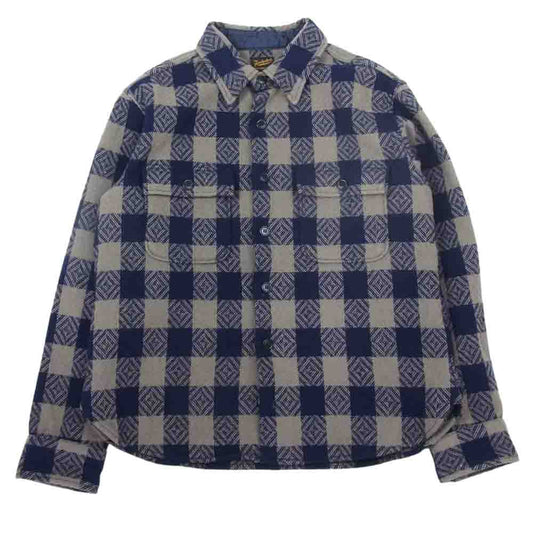 TENDERLOIN テンダーロイン 13AW T-BUFFALO CPO JKT バッファロー チェック シャツ ジャケット グレー系 ネイビー系 M【中古】