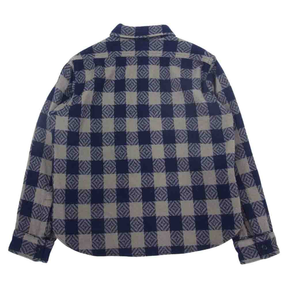 TENDERLOIN テンダーロイン 13AW T-BUFFALO CPO JKT バッファロー チェック シャツ ジャケット グレー系 ネイビー系 M【中古】