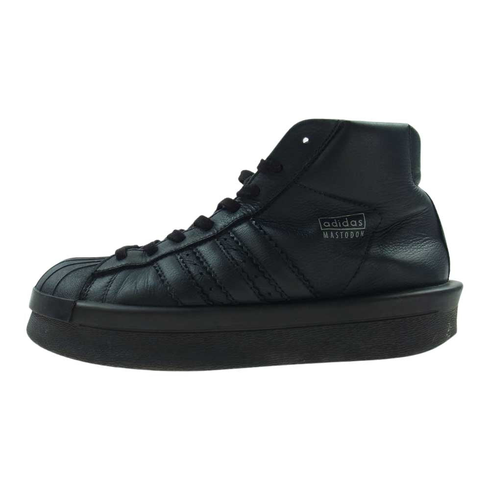 Rick Owens リックオウエンス 16AW BA9763 × adidas RO MASTODON PRO MODEL ハイカット スニーカー ブラック系 26.5cm【中古】