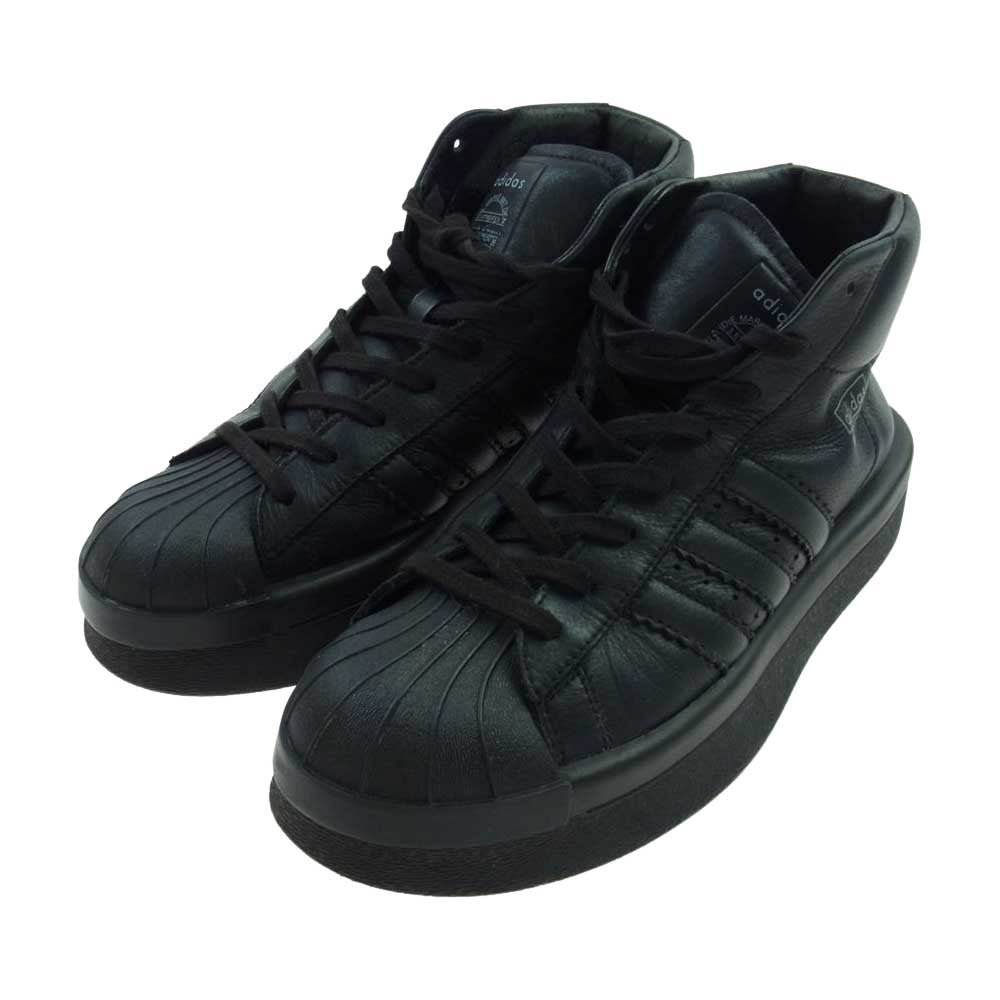 Rick Owens リックオウエンス 16AW BA9763 × adidas RO MASTODON PRO MODEL ハイカット スニーカー ブラック系 26.5cm【中古】