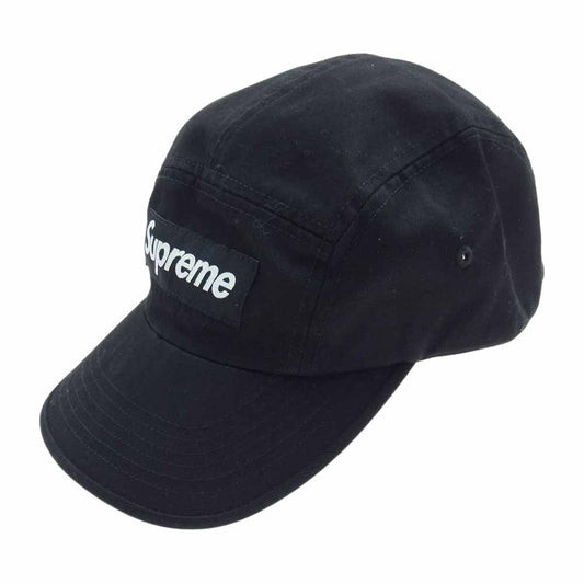 Supreme シュプリーム 17AW Washed Chino Twill Camp Cap ウォッシュド チノ ツイル キャンプ キャップ ブラック系【中古】
