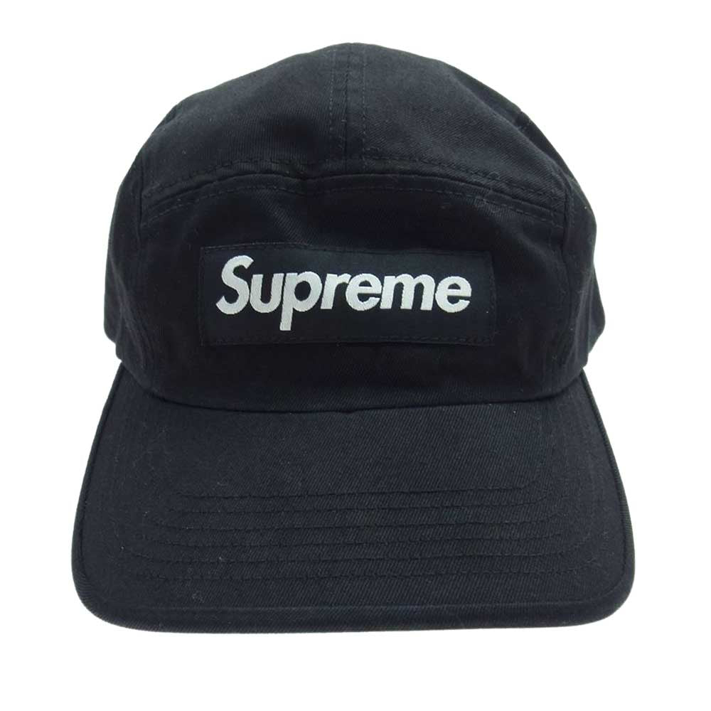 Supreme シュプリーム 17AW Washed Chino Twill Camp Cap ウォッシュド チノ ツイル キャンプ キャップ ブラック系【中古】