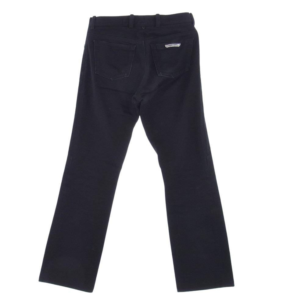 CHROME HEARTS クロムハーツ（原本無） DNM PANTS フレアニー ボタンフライ デニム パンツ ブラック系【中古】