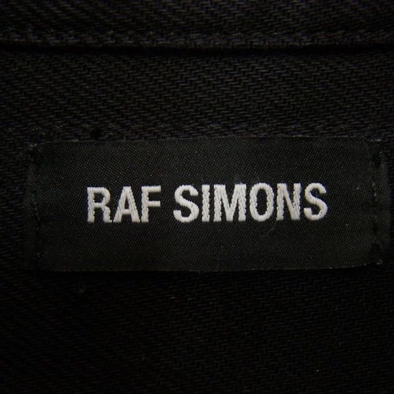 RAF SIMONS ラフシモンズ 20SS RF019577　 BIG FIT DENIM SHIRT シャツ ジャケット ブラック ブラック系 M【中古】