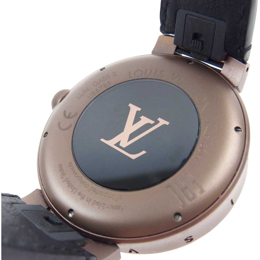 LOUIS VUITTON ルイ・ヴィトン QA05 2 タンブール ホライゾン モノグラム ベルト コネクテッド スマート ウォッチ 時計 ブラウン系【中古】