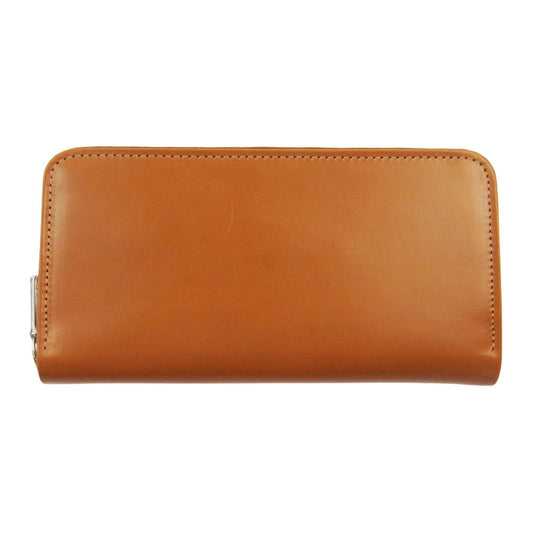 WHITE HOUSE COX ホワイトハウスコックス S2622-6 LONG ZIP WALLET NEWTON ロング ジップ ブライドル ラウンド ファスナー 長財布 ライトブラウン系【極上美品】【中古】
