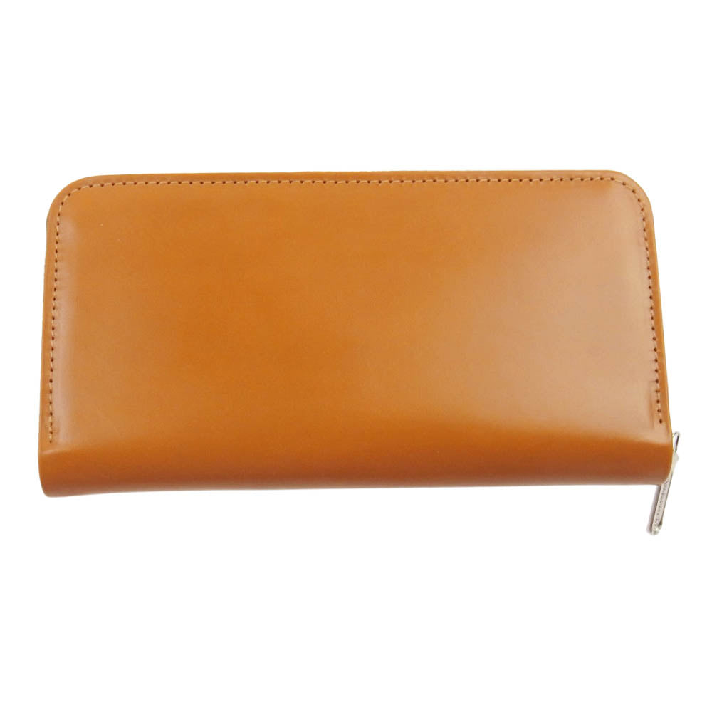 WHITE HOUSE COX ホワイトハウスコックス S2622-6 LONG ZIP WALLET NEWTON ロング ジップ ブライドル ラウンド ファスナー 長財布 ライトブラウン系【極上美品】【中古】