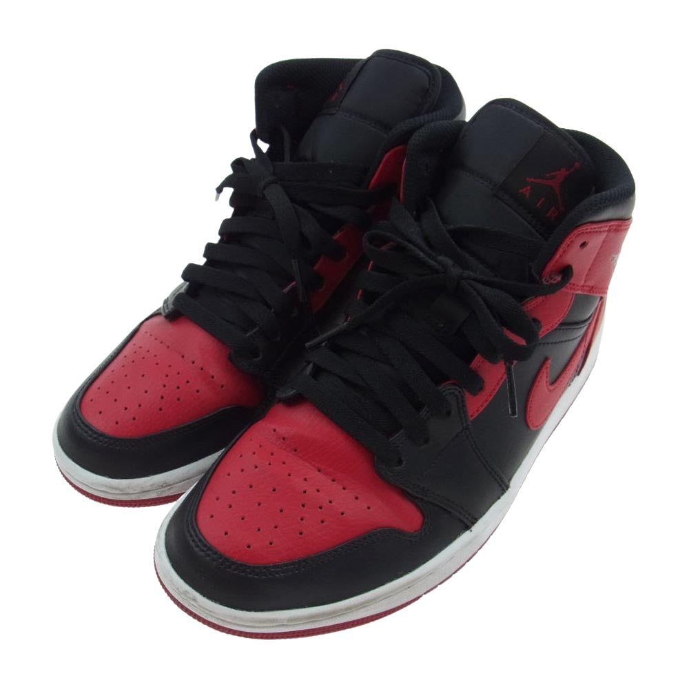 NIKE AIR JORDAN ナイキ ジョーダン 554724-074 MID ミッド ミドルカット スニーカー ブレッド  ブラック系 レッド系 26.0cm【中古】