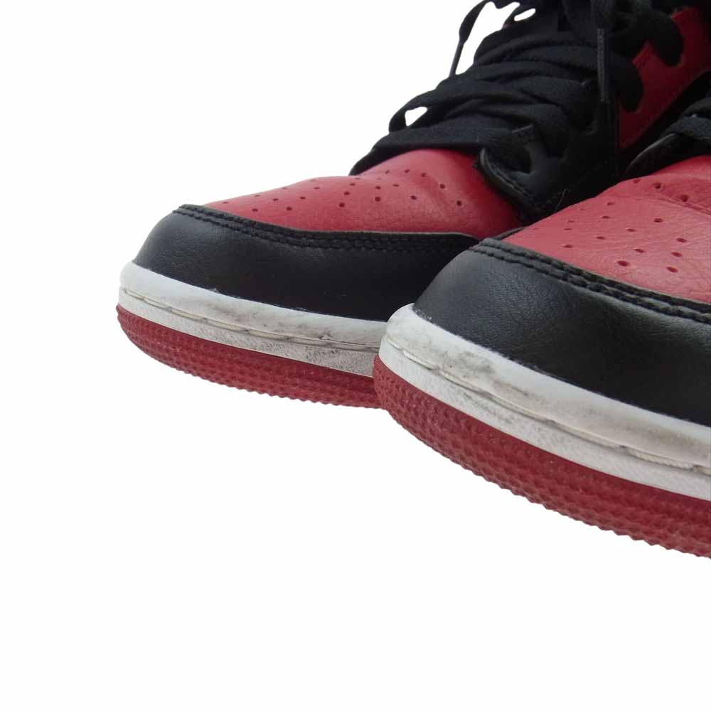 NIKE AIR JORDAN ナイキ ジョーダン 554724-074 MID ミッド ミドルカット スニーカー ブレッド  ブラック系 レッド系 26.0cm【中古】