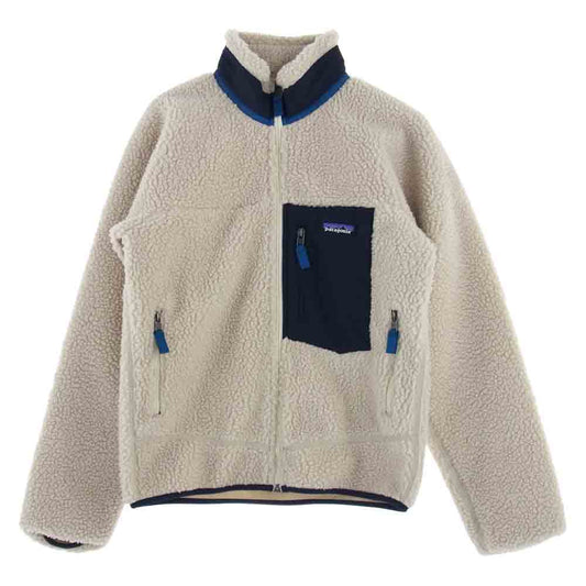 patagonia パタゴニア AW20 23056 Classic Retro X Jacket クラシック レトロX フリース ジャケット  オフホワイト系 XS【中古】