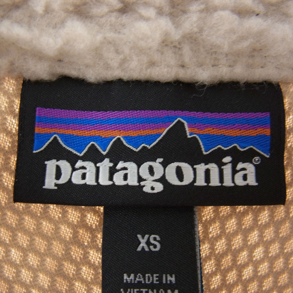 patagonia パタゴニア AW20 23056 Classic Retro X Jacket クラシック レトロX フリース ジャケット  オフホワイト系 XS【中古】
