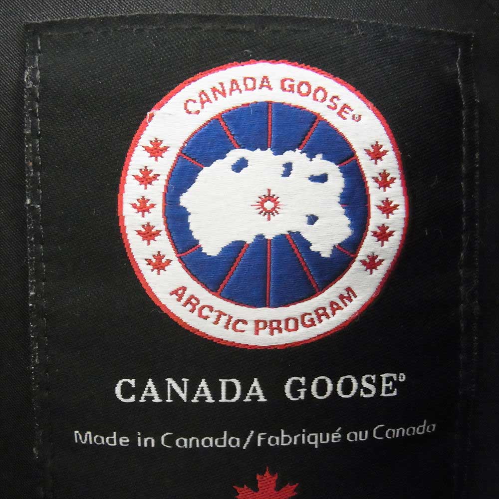 CANADA GOOSE カナダグース 3438JM 国内正規品 グリフィンインターナショナル JASPER ジャスパー ダウン ジャケット ブラック系 XS【中古】