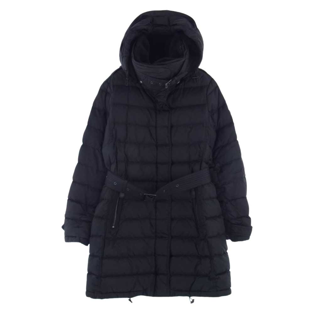 BURBERRY バーバリー BRIT ブリット 3996547 国内正規品 フード着脱可能 襟ボア ベルト ダウン コート  ブラック系 M【中古】