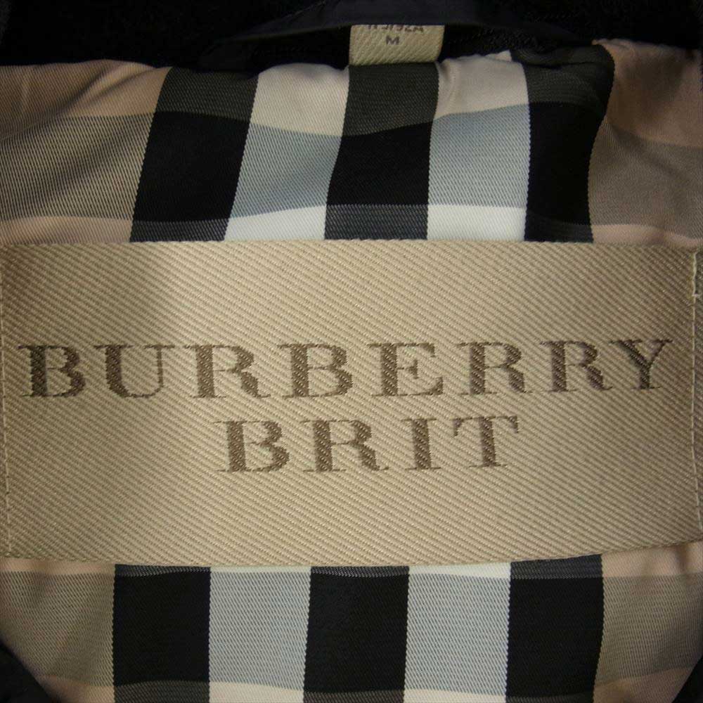 BURBERRY バーバリー BRIT ブリット 3996547 国内正規品 フード着脱可能 襟ボア ベルト ダウン コート  ブラック系 M【中古】