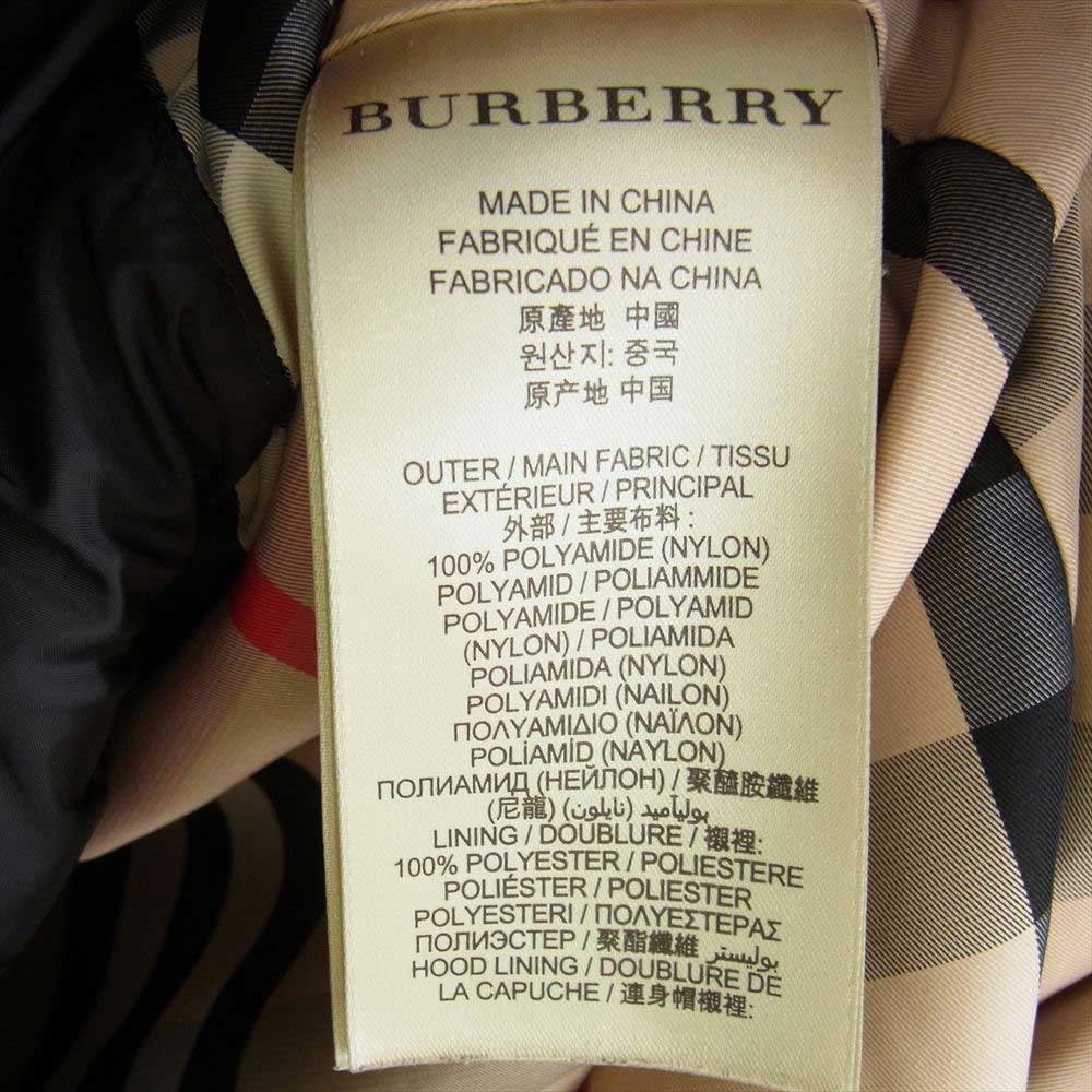BURBERRY バーバリー BRIT ブリット 3996547 国内正規品 フード着脱可能 襟ボア ベルト ダウン コート  ブラック系 M【中古】