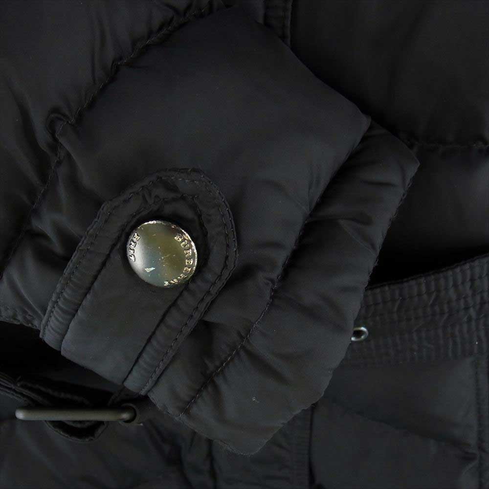 BURBERRY バーバリー BRIT ブリット 3996547 国内正規品 フード着脱可能 襟ボア ベルト ダウン コート  ブラック系 M【中古】