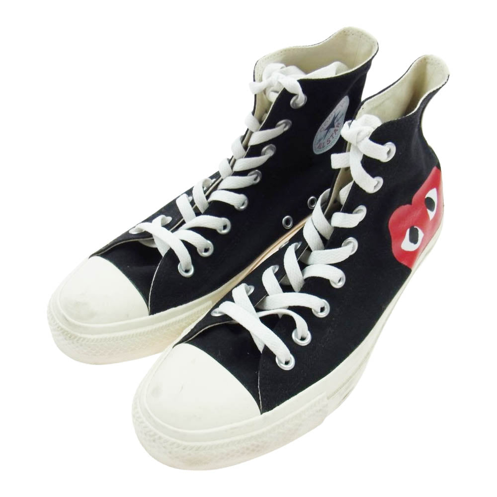 COMME des GARCONS コムデギャルソン 1CK710 × CONVERSE コンバース All Star オールスター ハイカット スニーカー ブラック系 26cm【中古】