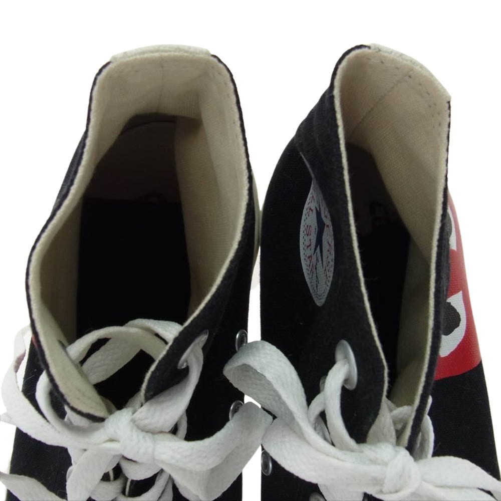 COMME des GARCONS コムデギャルソン 1CK710 × CONVERSE コンバース All Star オールスター ハイカット スニーカー ブラック系 26cm【中古】