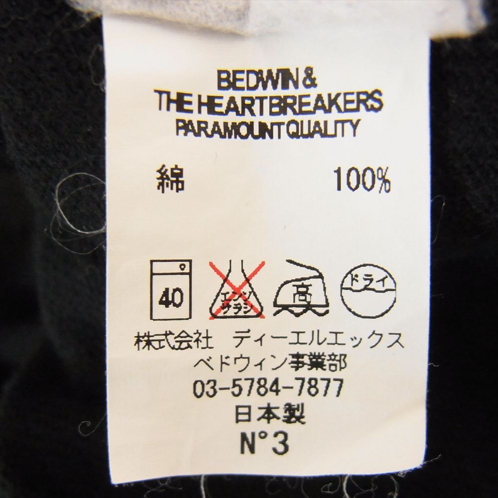 ベドウィン アンド ザ ハートブレイカーズ フットボール シャツ Tシャツ 長袖 ブラック系【中古】