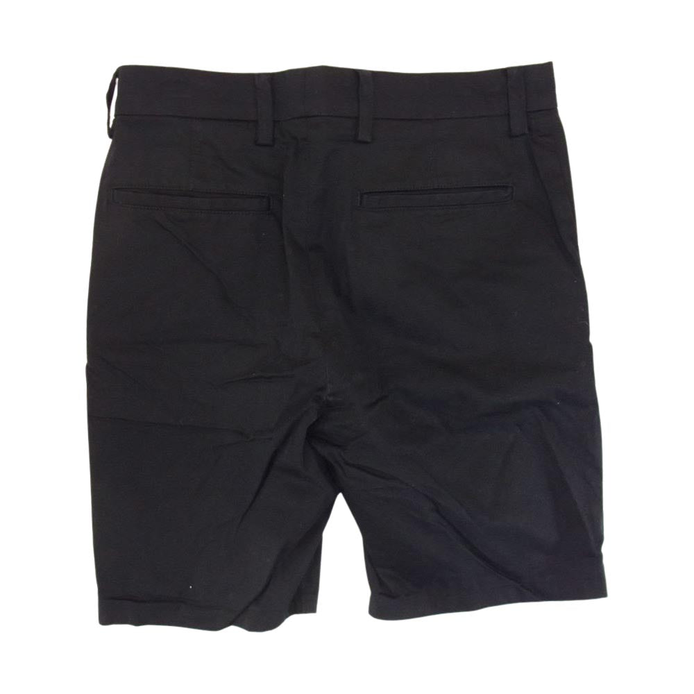 ACNE STUDIOS アクネストゥディオズ FN-MN-TROU000020 ストレッチ コットン ハーフ パンツ ブラック系 44【中古】