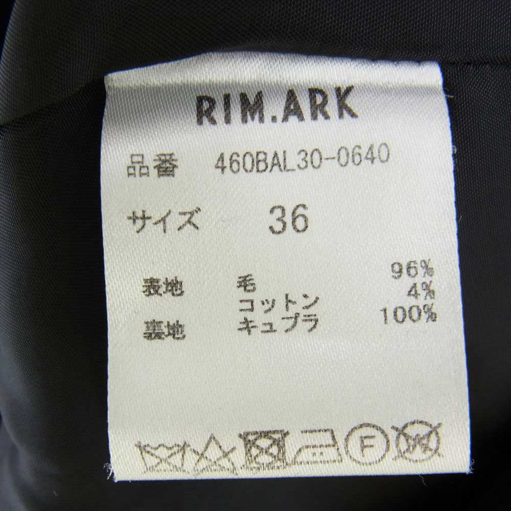 リムアーク RIM ARK チェスターコート ブラック系 36【中古】
