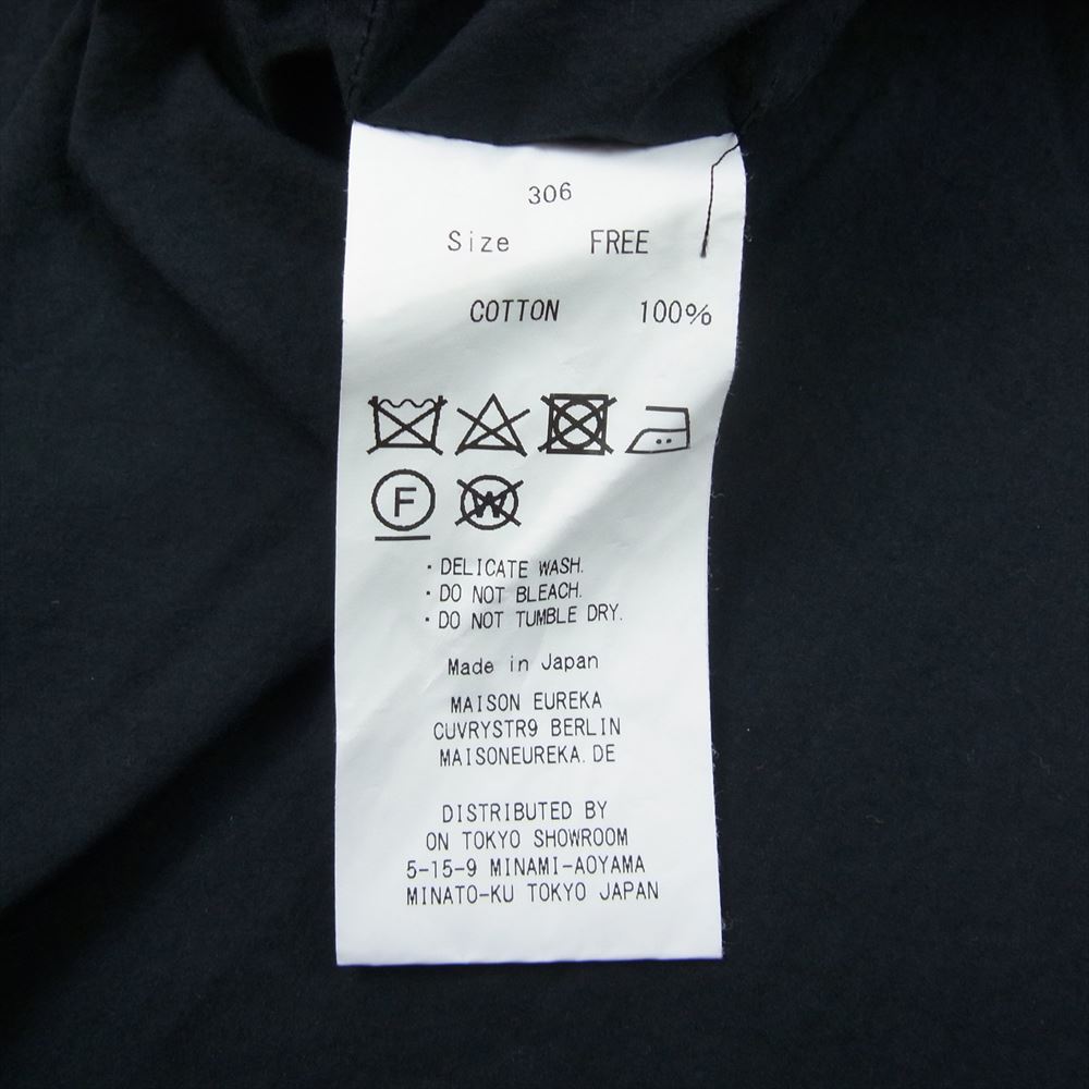 メゾンエウレカ ANORAK COAT アノラック コート ブラック系 F【中古】