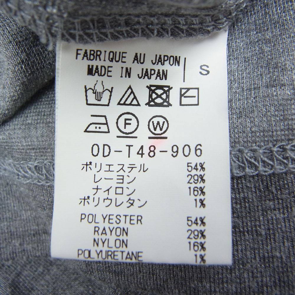 Yohji Yamamoto ヨウジヤマモト OD-T48-906 s'yte サイト ハイネック ボタン カットソー グレー系 S【中古】