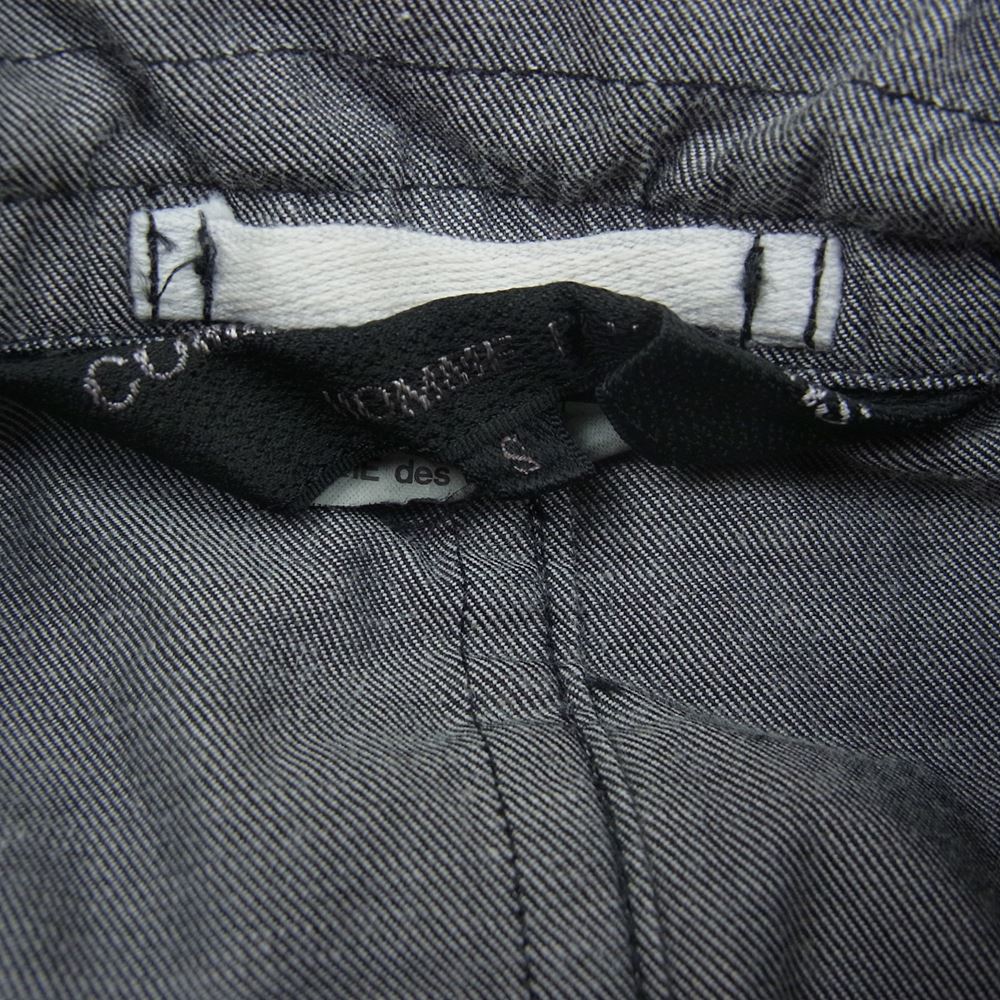 COMME des GARCONS HOMME コムデギャルソンオム AD2013 PM-J055 製品染め トリプル ドッキング レイヤード テーラード ジャケット ブラック系 S【中古】