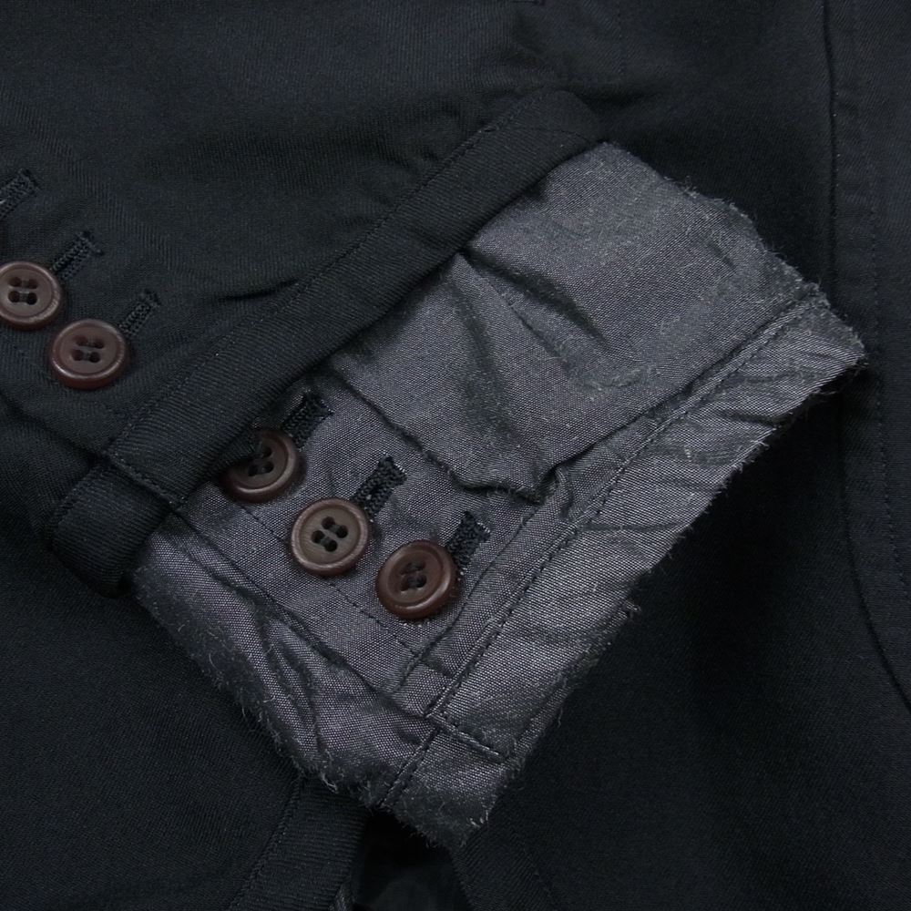 COMME des GARCONS HOMME コムデギャルソンオム AD2013 PM-J055 製品染め トリプル ドッキング レイヤード テーラード ジャケット ブラック系 S【中古】